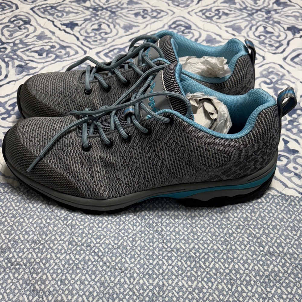Propét Petra Women’s Charcoal and Teal Hiking Shoe - Picture 4 of 8